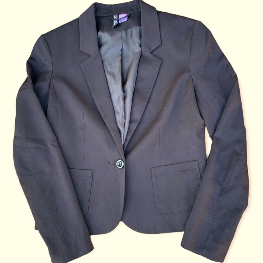 H&M Black Blazer Size 6